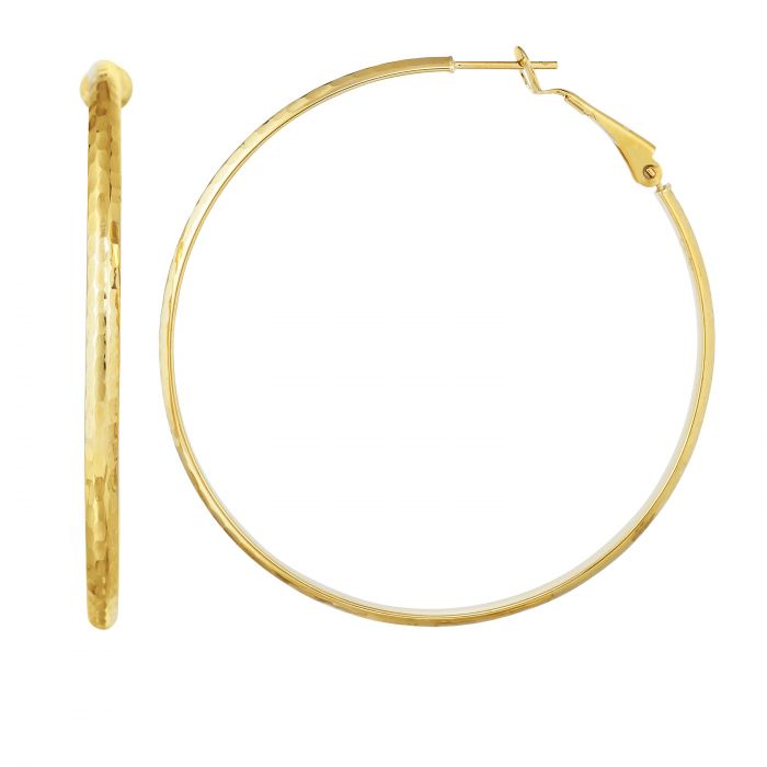 14k big hoop earrings