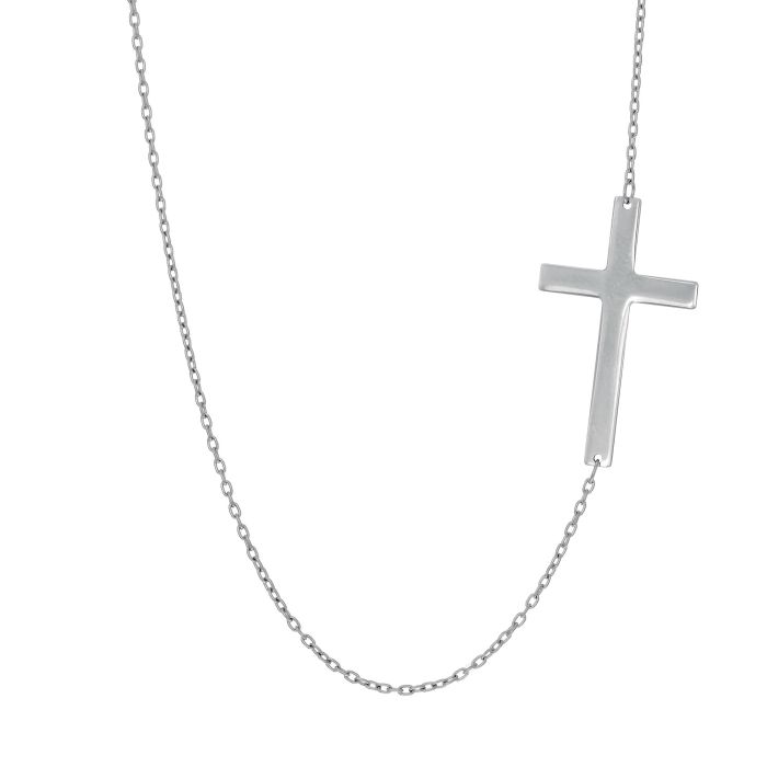 flat cross necklace