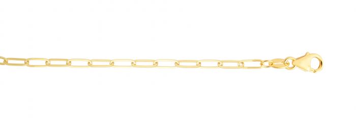 14K 3.5mm Paperclip Chain | Royal Chain Group