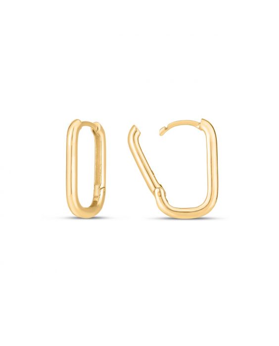 Royal Chain 14K Large 35mm Bamboo Hoops ER14443, Boyd Jewelers