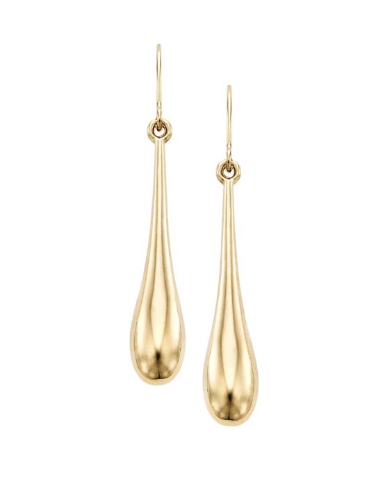 N2172 14K Gold Polished Tear Drop Necklace | Royal Chain Group