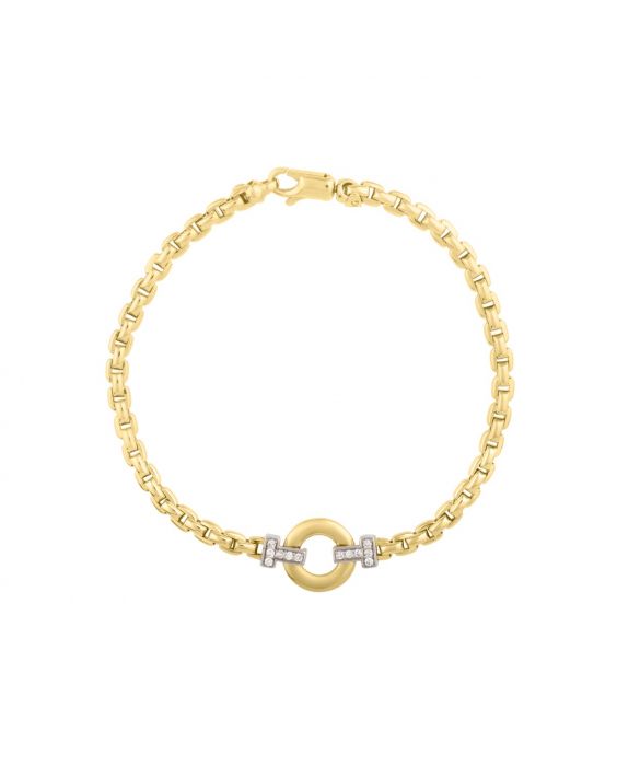 18ct Yellow Gold Cable Chain Bracelet