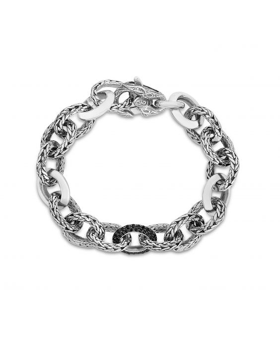 Gabriel & Co. Men's Silver Tubular Chain Bracelet – TrueBijoux